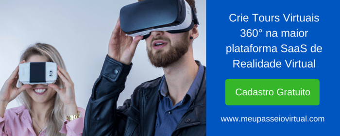 Crie Tours Virtuais 360 na maior plataforma SaaS de Realidade Virtual