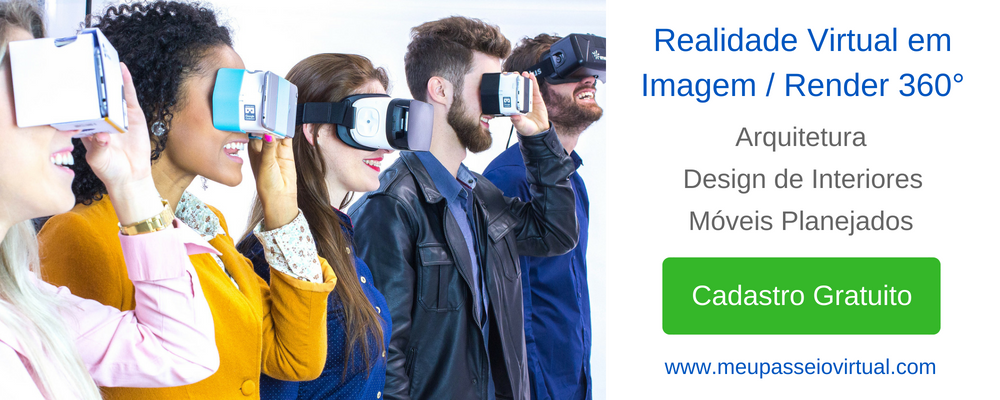 Realidade Virtual em imagens/renders 360 graus para Arquitetura, Design de Interiores e empresas de Móveis Planejados