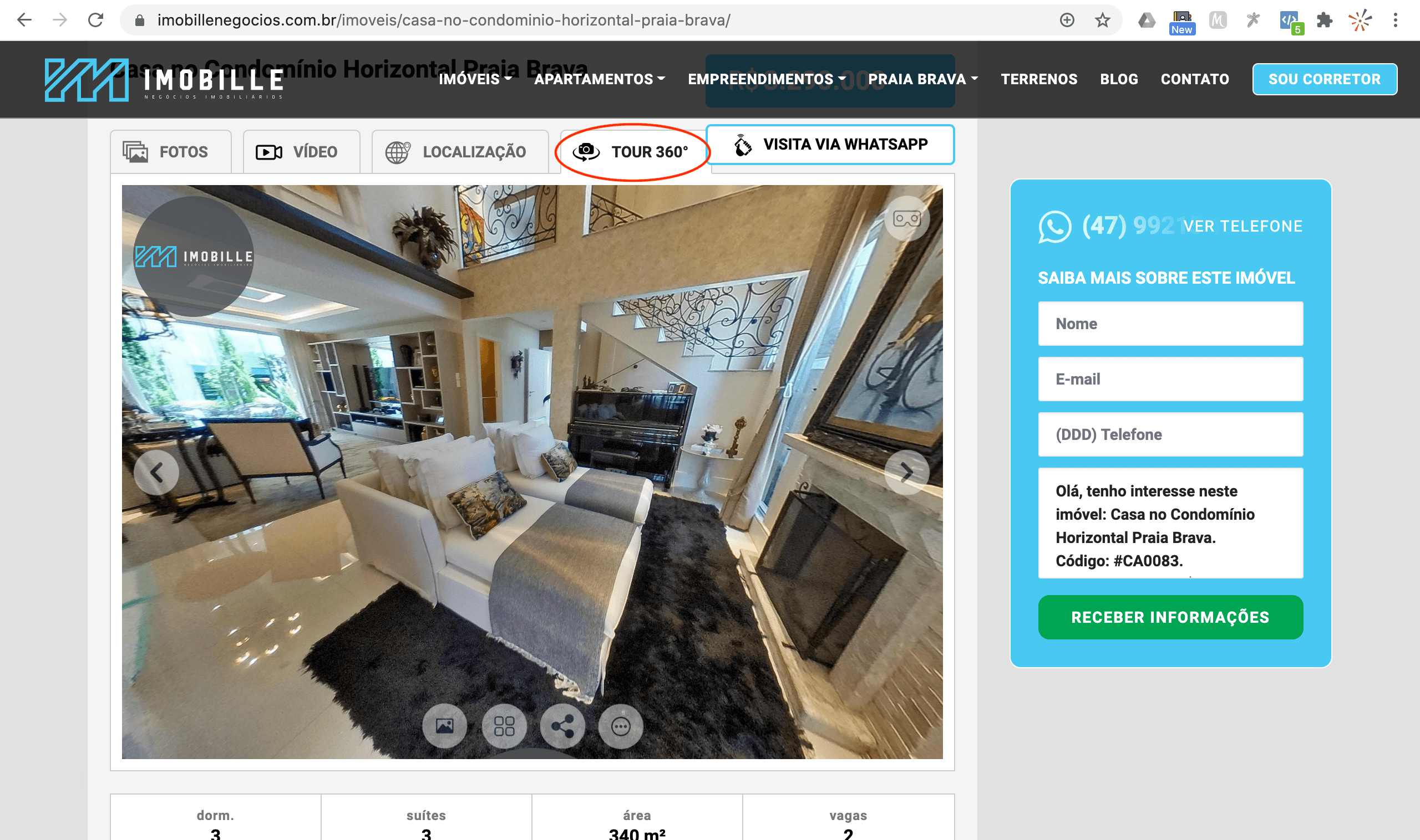 MeuPasseioVirtual - Tour Virtual 360 incorporado no site